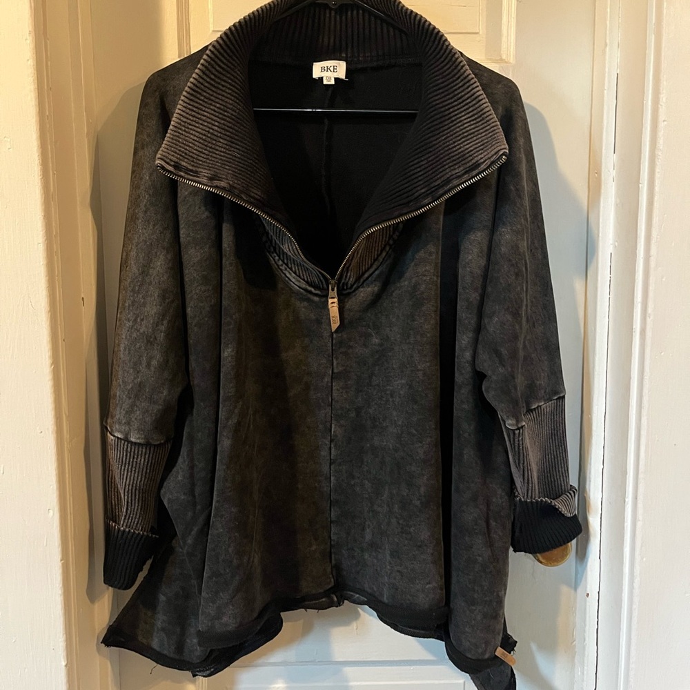 BKE Charcoal Cape Jacket